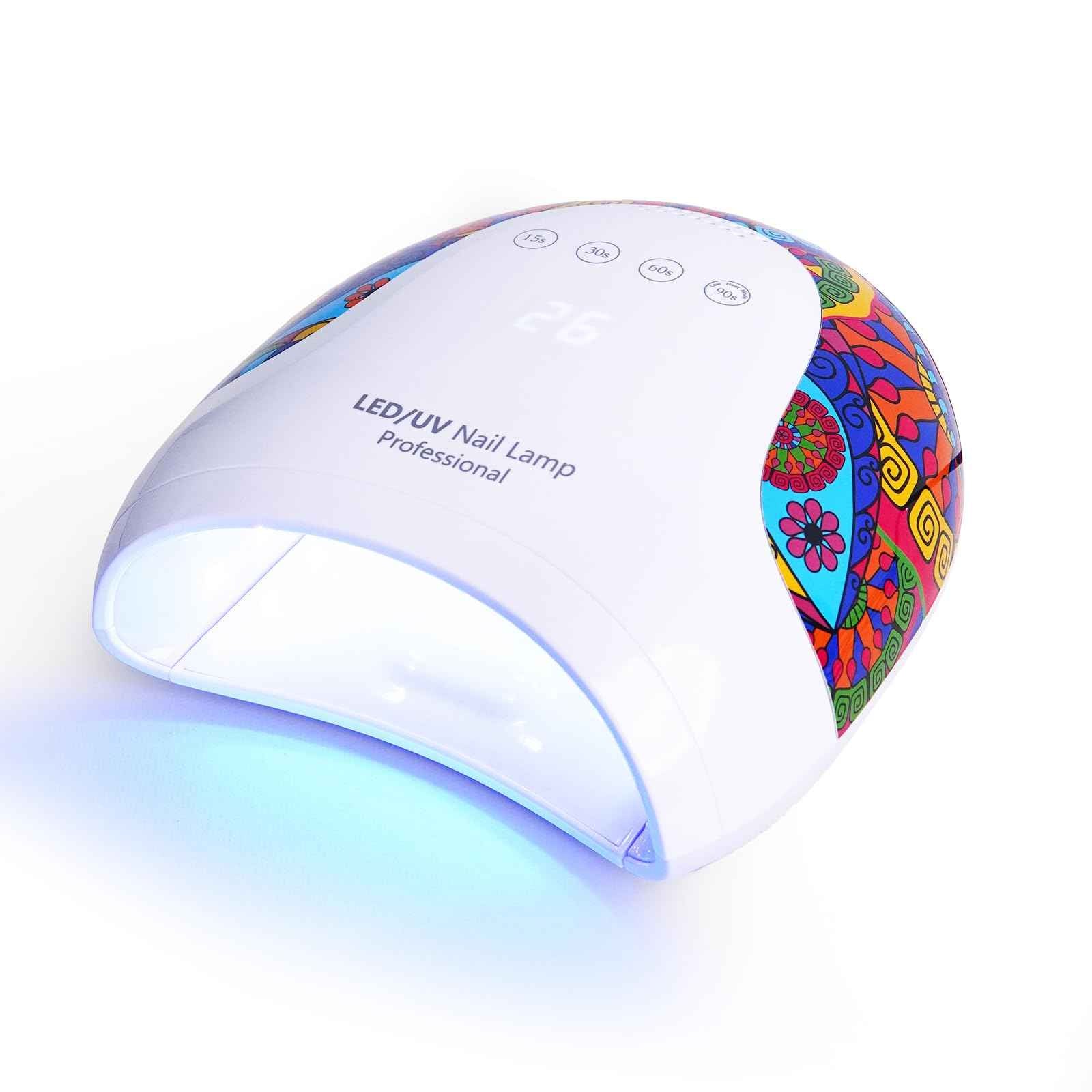 Goodoo UV LED Nail Lamp, 48W Nail Dryer for Gel Polish with 4 Timer Settings & LCD Display and Automatic Sensor, Professional UV Dryer for Home Salon