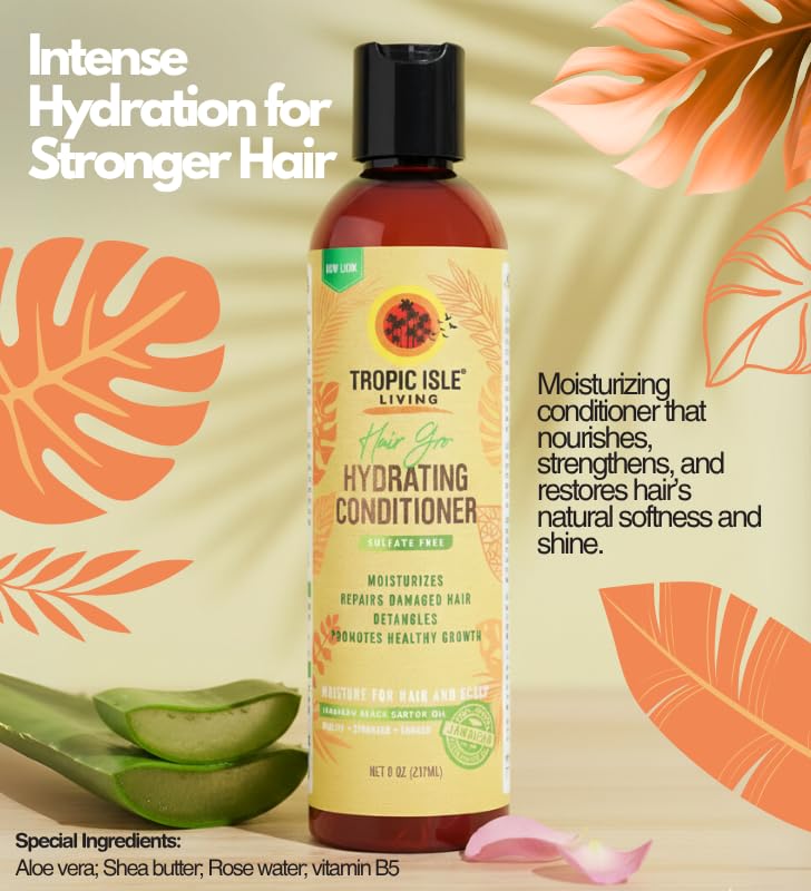 Tropic Isle Living Hair Care Set: 4x Hydrating Conditioners & Oil