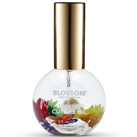 Blossom Hydrating, Moisturizing, Strengthening, Scented Cuticle Oil, Infused with Real Flowers, Made in USA, 0.5 fl. oz, Mandarin Orange