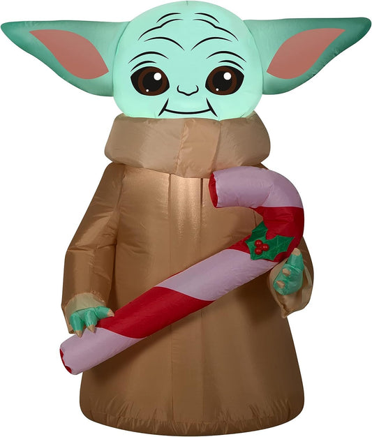 National Tree Company Inflatable Baby Yoda, LED Lights, Plug in, Christmas Collection, 42 Inches