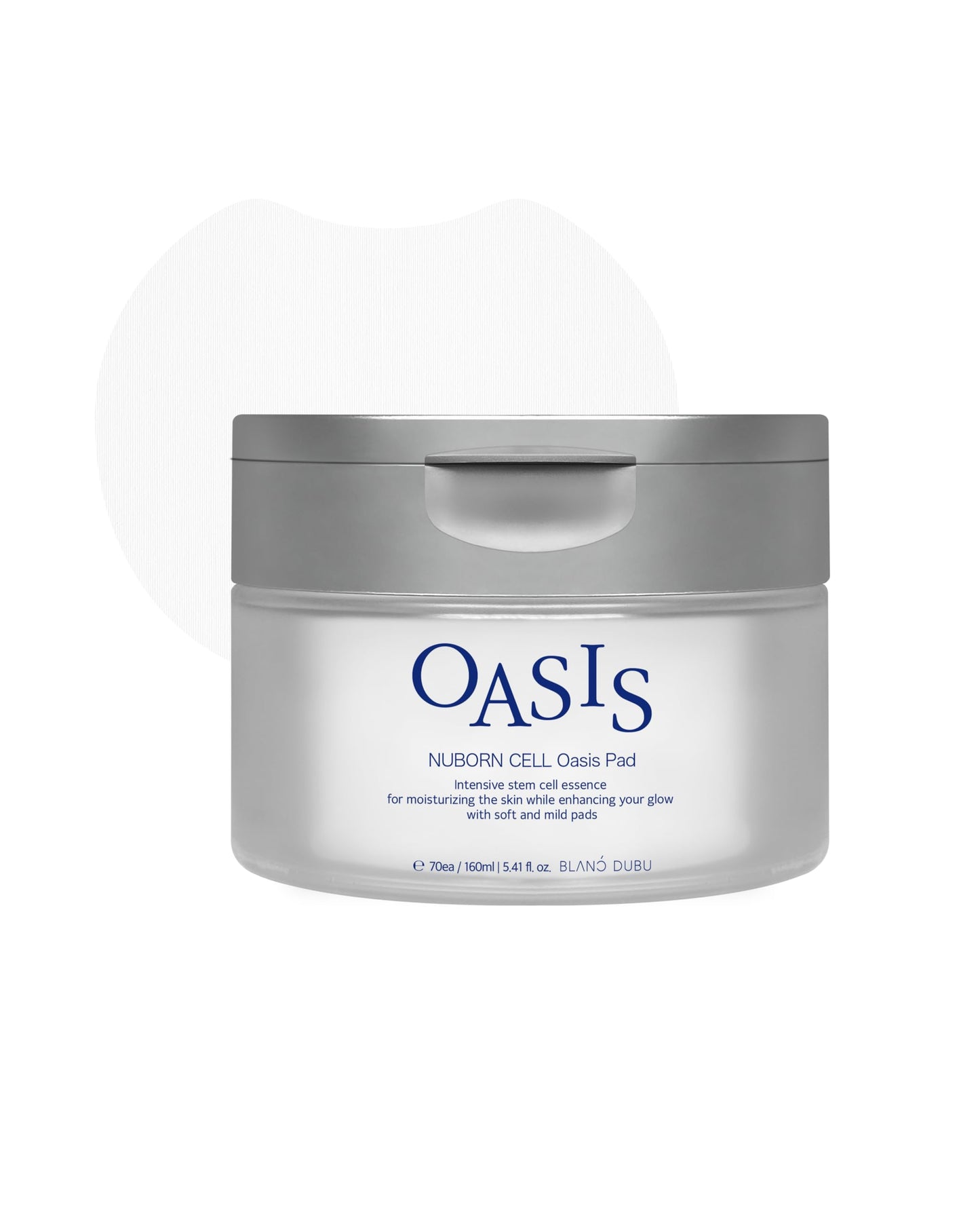 BLANC DUBU Nuborn Cell Oasis Pad | Korean Skin Care Toner Pads with Stem Cell Serum & PHA | Hydrating Face Cleansing Pads for Glowing Skin, 70 Count