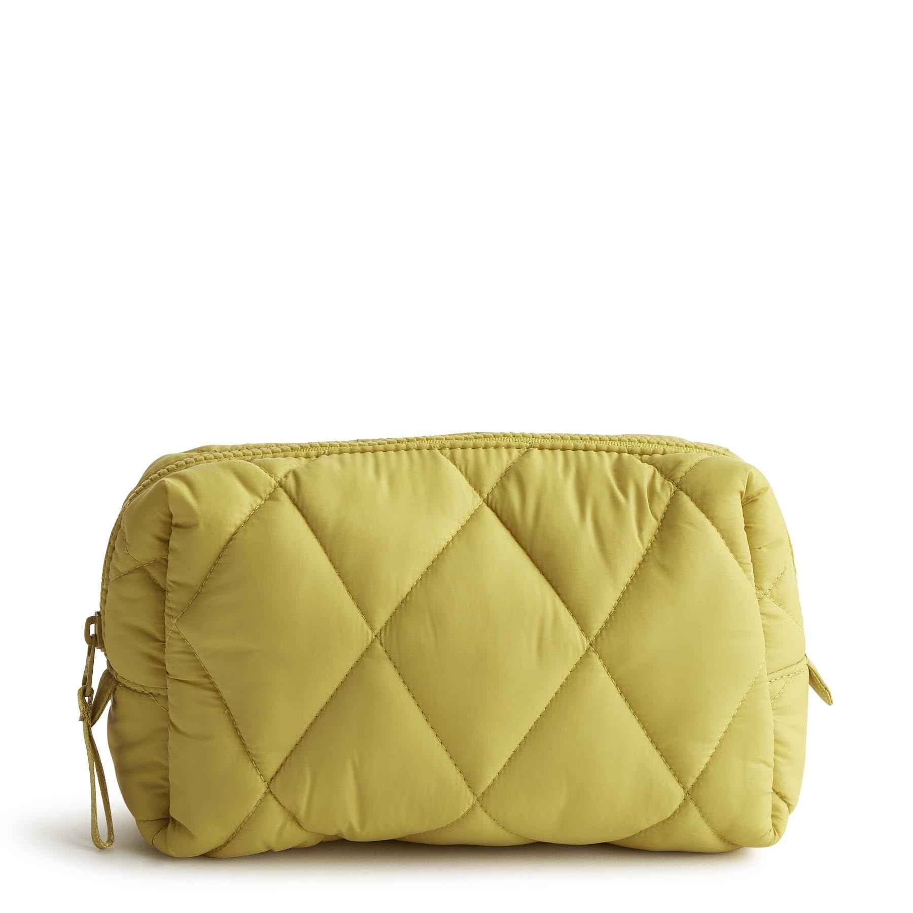 Vera Bradley Women's Featherweight Medium Cosmetic, Golden Olive, One Size