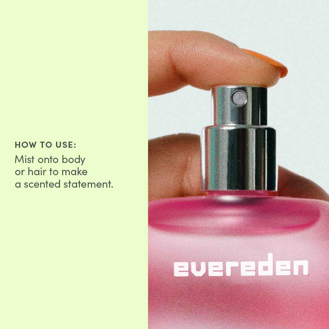 Evereden Fragrance Hair and Body Mist - Darling: Clean and Vegan Collectible Hair and Body Spray for Teen Girls - Amplify Your Self Expression with Iconic Scents in Aesthetic Bottles