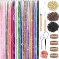 Hair Tinsel Kit - 48 Inch Glitter Extensions with 16 Colors