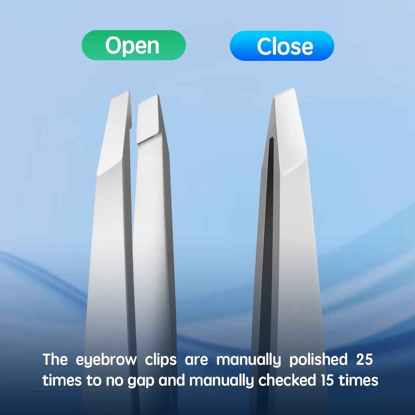 Velodios Professional Slant Tweezers for Women,Stainless Steel Eyebrow Tweezers for Eyebrows, Facial Hair,Chin Hair and Ingrown Hair Removal