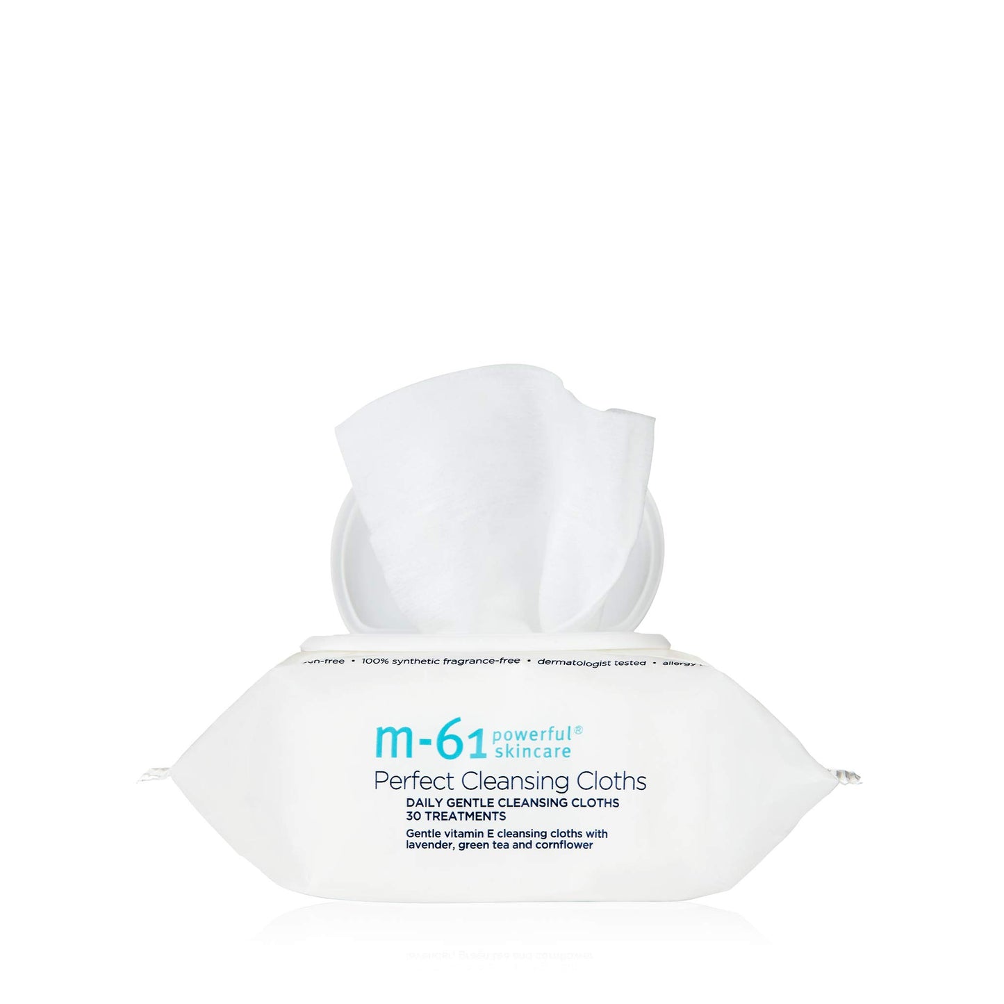 M-61 Perfect Cleansing Cloths- 30 Treatments- Gentle cleansing cloths with vitamin E, lavender & cornflower