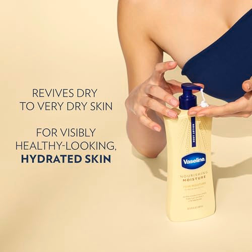 Vaseline Intensive Care Nourishing Moisture Body Lotion, 3 Pack