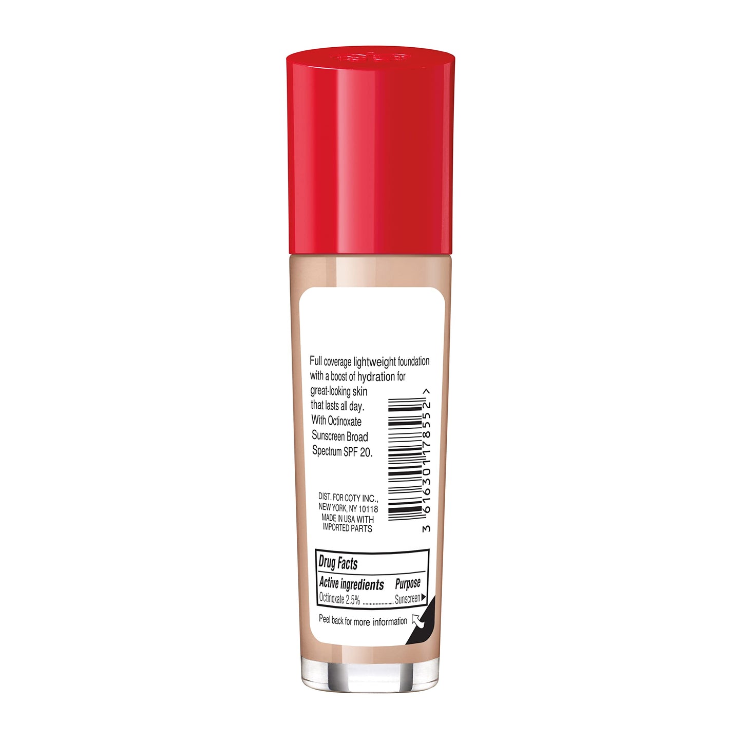 Rimmel Lasting Finish 25HR Foundation, 100 Ivory, Shelf Pack of 2