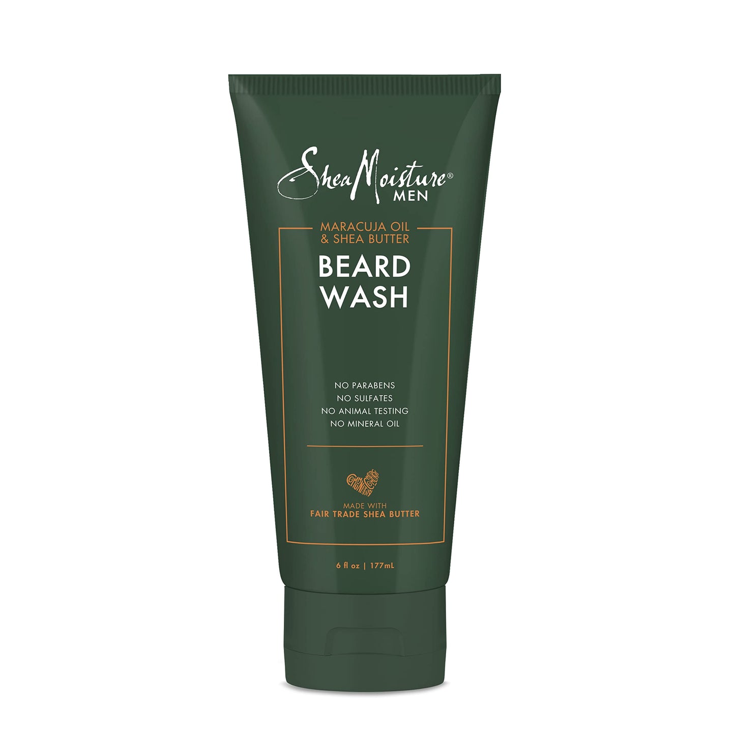 SheaMoisture Beard Wash & Conditioning Oil - Deep Clean & Refresh with Shea Butter & Maracuja Oil - Full Beard Detangler, 6 oz