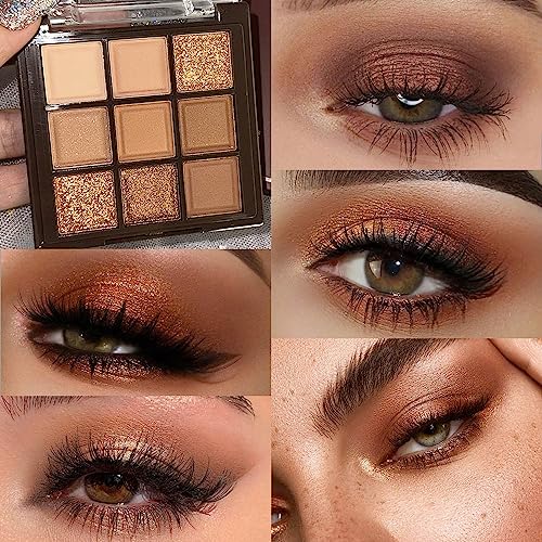 Brown Eyeshadow Palette - Nude Smokey Matte & Shimmer