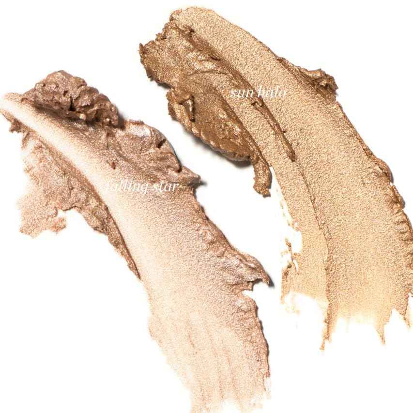 Ere Perez - Natural Vanilla Highlighter Balm | Creamy, Dewy Finish, Easy To Blend, Sensitive Skin Safe | Vitamin E | Vegan, Cruelty-Free, Clean Beauty (Falling Star)