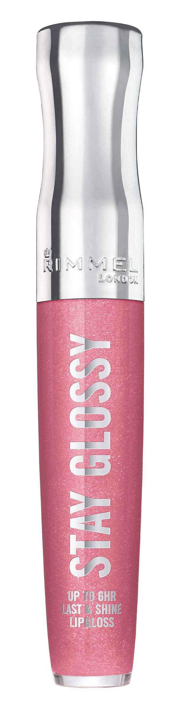 Rimmel Stay Glossy Lip Gloss - Non-Sticky and Lightweight Formula for Lip Color and Shine - 140 Flower Power, .18oz