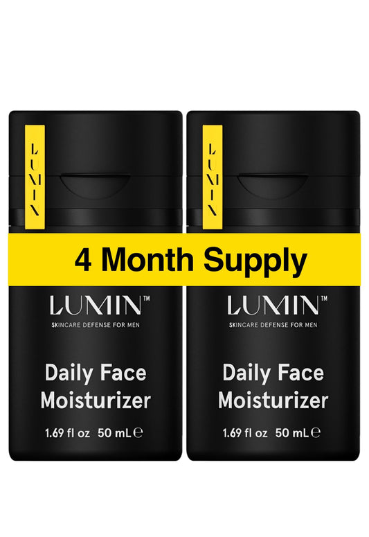 Lumin - Daily Face Moisturizer for Men - with niacinamide, Mens Face Lotion, Mens Skin Care, Ideal for normal & combination skin, 50ml, 2-Pack