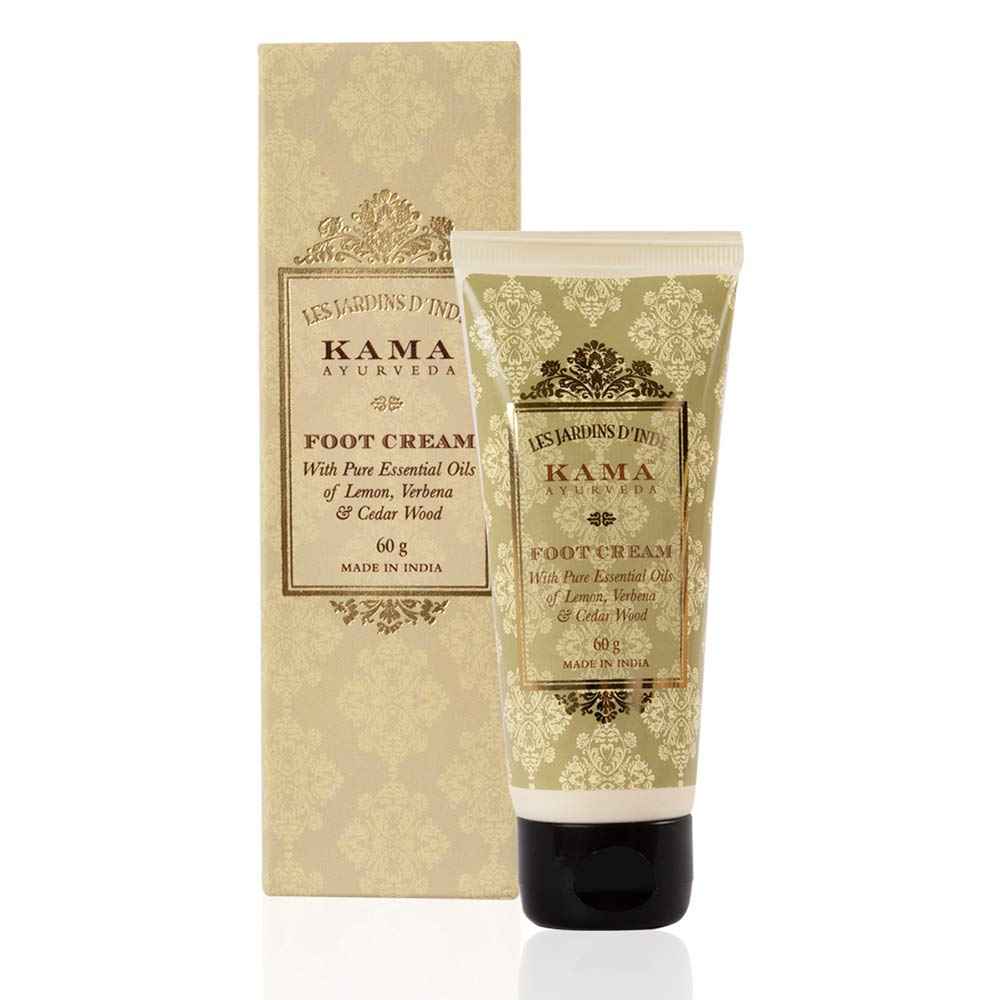 Kama Ayurveda Foot Cream with Pure Essential Oils of Lemon, Verbena and Cedar Wood, 60g
