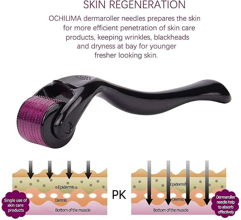 Derma Roller 0.25mm with Storage Case | 540 Stainless Steel