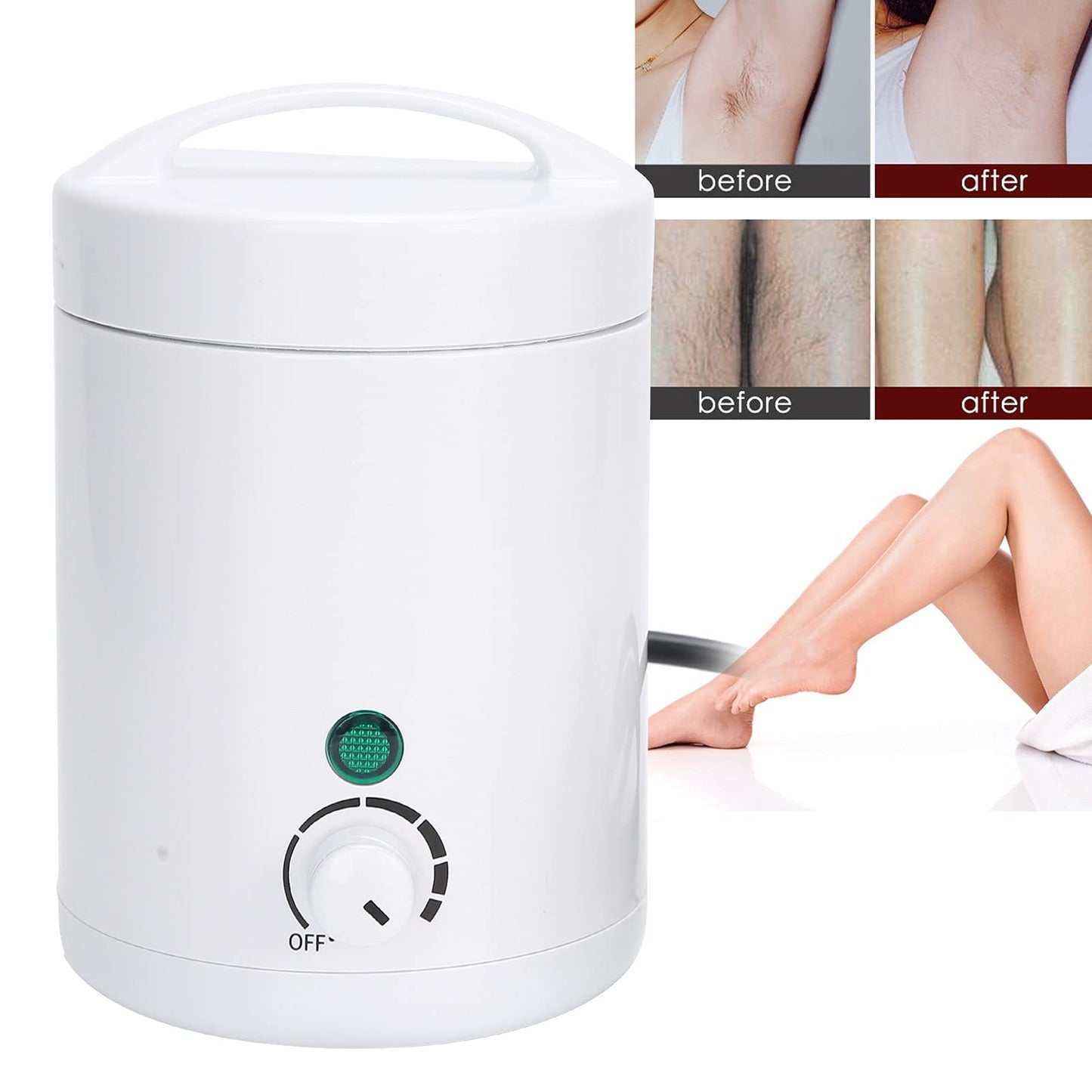 Chazcool Mini Wax Heater, Multi Purpose Wax Machine, Hair Removal Paraffin Wax Machine for Men Women, Wax Warmer