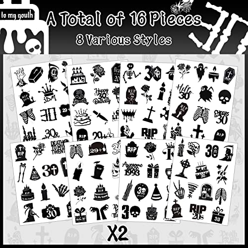 Death to My 20s Temporary Tattoos - 190+ Pack