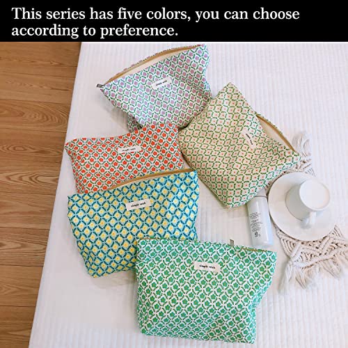 STARDW Floral Makeup Bag - Cute Large Capacity Cosmetic Pouch