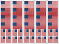 40 USA Flag Temporary Tattoos | Patriotic Party Favors
