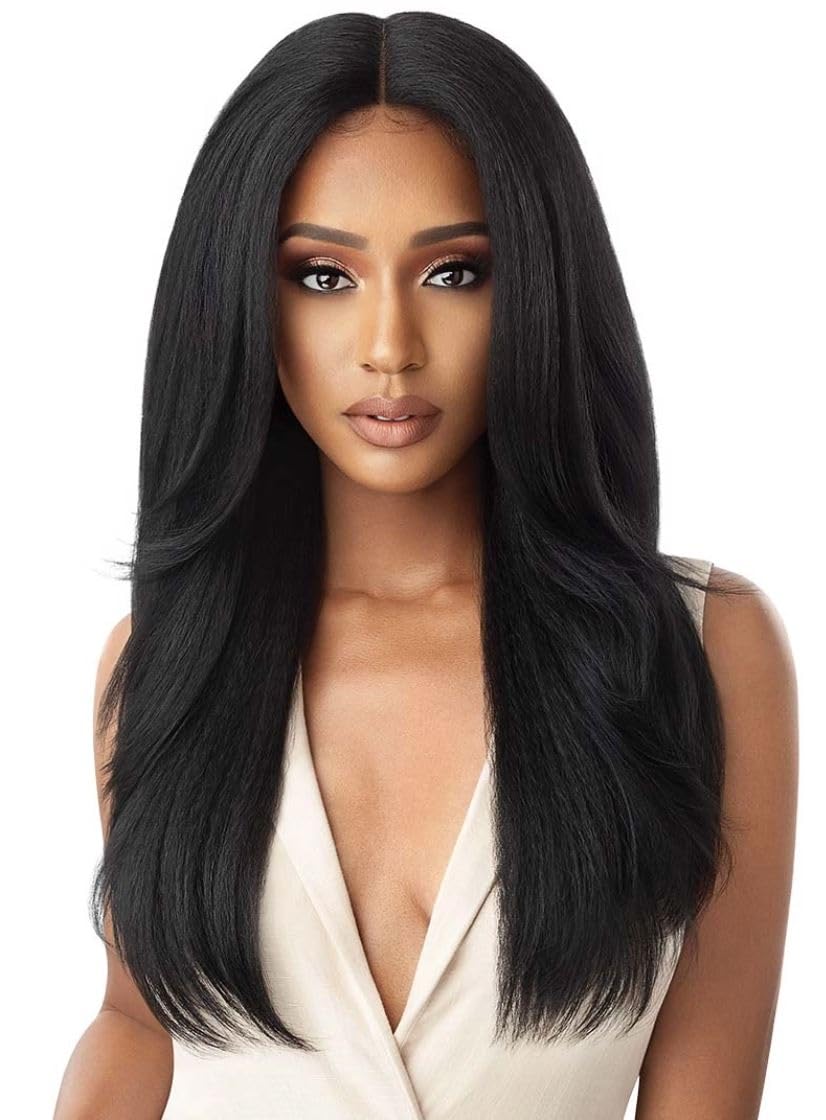 Outre Synthetic Lace Front Wig (Soft & Natural) - NEESHA 203 (Color:1 Jet Black)