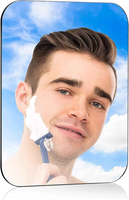 Tooackl Magnetic Locker Mirror, 4" x 6" Super Clear Reflection Small Real Glass Mirror with Magnetic Back for School Locker Refrigerator Office Cabinet