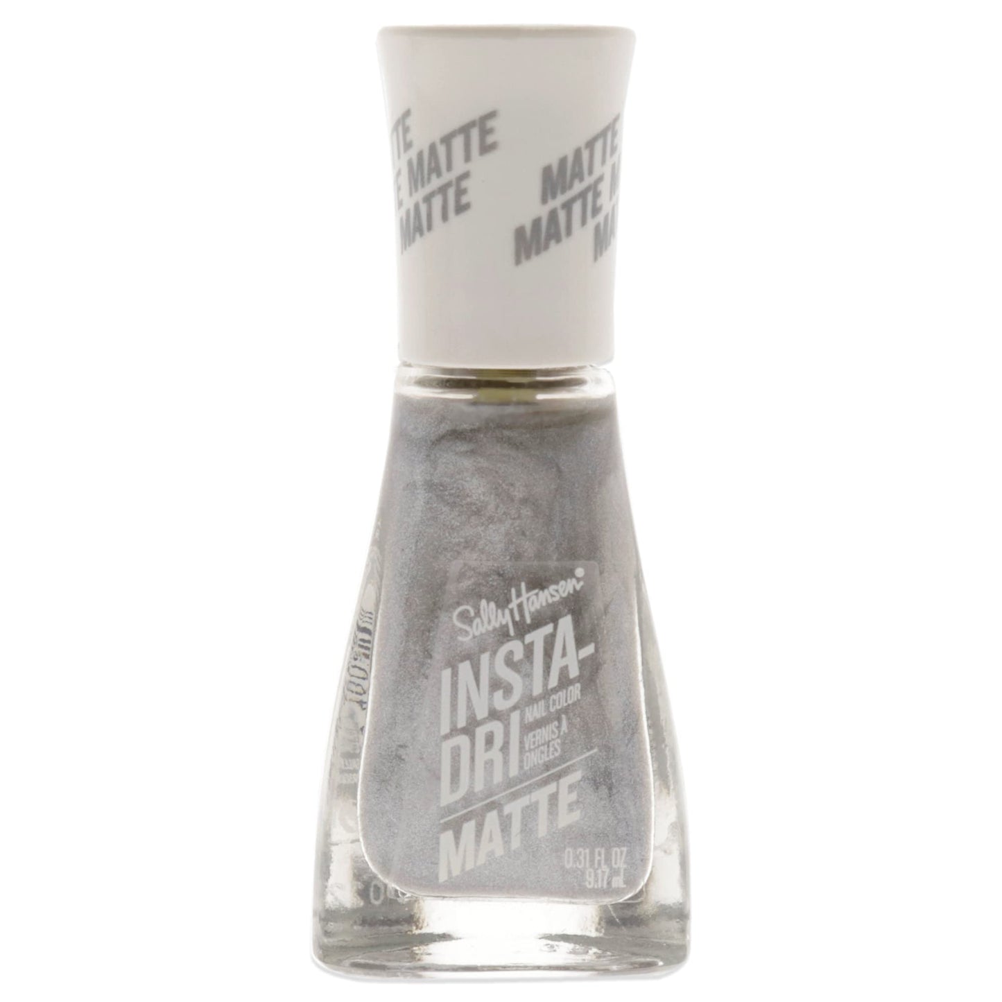 Sally Hansen Insta Dri Matte Metallics, Smokey Silver, 0.31 Fl Oz (Pack of 1)