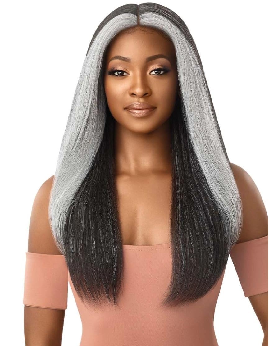 Outre Synthetic Lace Front Wig (Soft & Natural) - NEESHA 203 (Color:1 Jet Black)