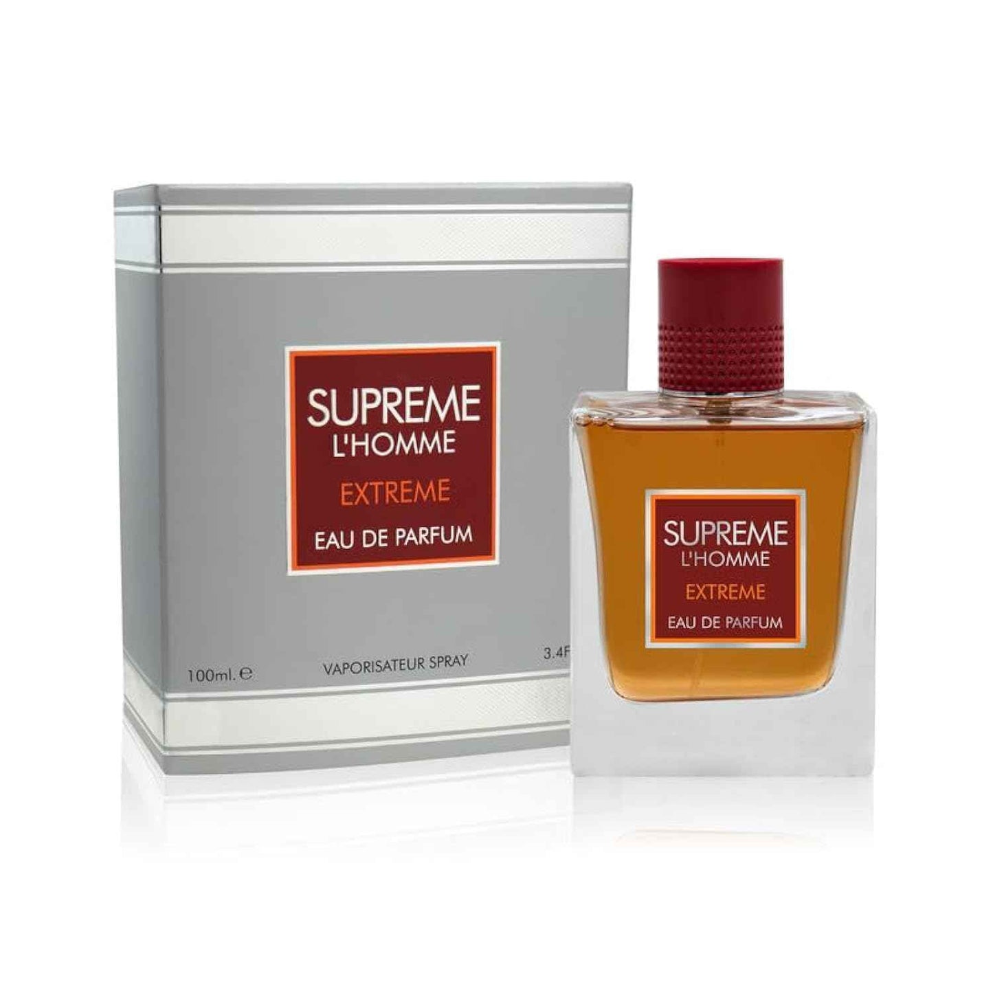 Fragrance World Supreme L'Homme Extreme for Men Eau de Parfum Spray, 3.4 Ounce