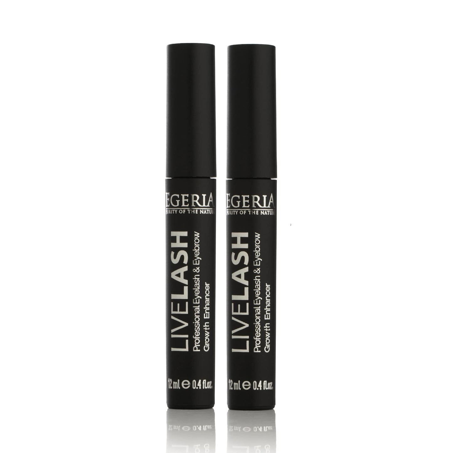 Premium Eyelash Growth Serum and Eyebrow Enhancer by Egeria, Lash boost Serum for Longer, Fuller Thicker Lashes & Brows (2 PCS)