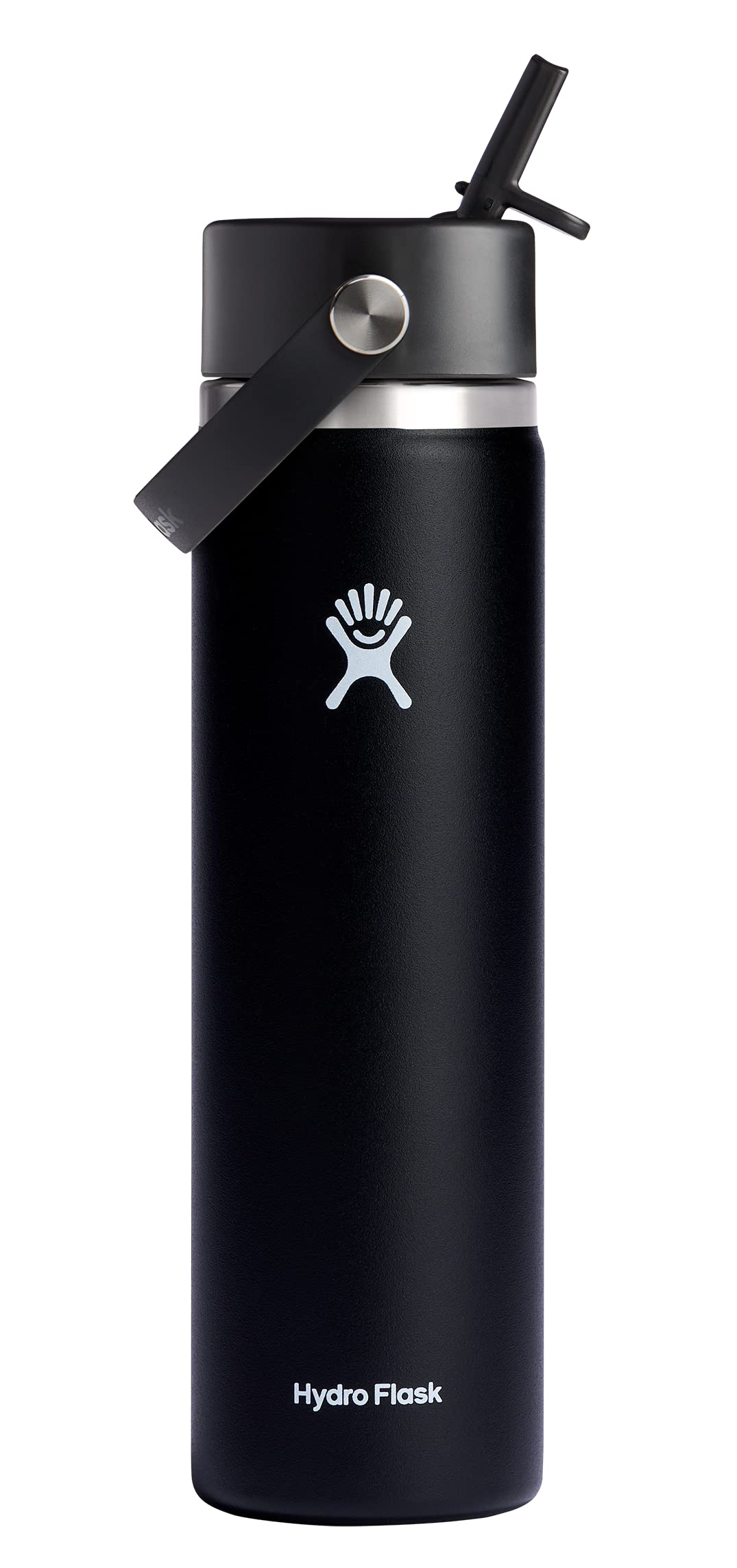 Hydro Flask Wide Flex Straw Cap Black 24 Oz