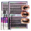 HKY Wispy Lash Clusters Kit - 280pcs 30D-40D C Curl with Tweezers