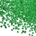 20 Grams Weed Leaf Glitter Festival Pot Leaves Nail Body Art Decoration for DIY Festival Makeup Accessories (Green)