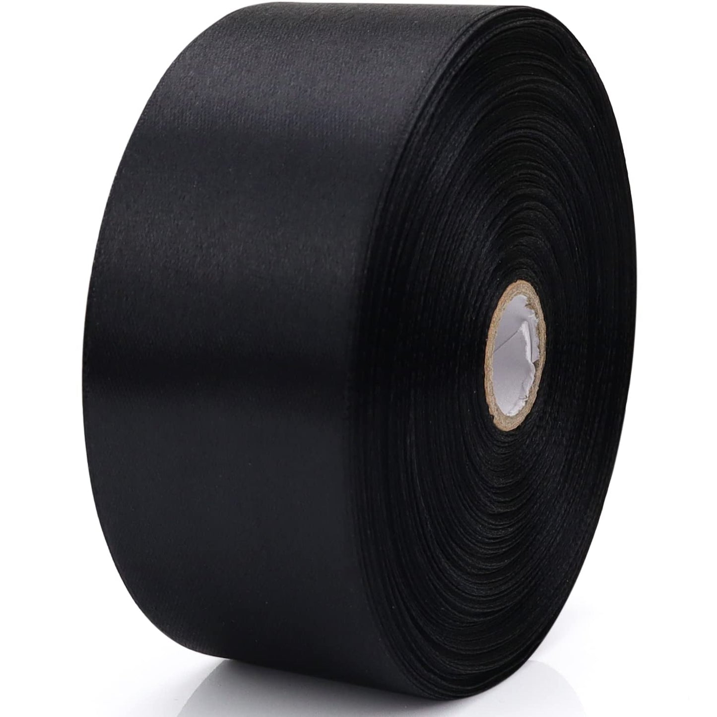 Nsilu 1-1/2 inch, Black Ribbon for Gift Wrapping 50 Yards Perfect Wedding Party Wreath Sewing DIY Hair Accessories Decoration Floral Hair Balloons Other Projects