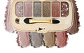 6-Color Matte Shimmer Eyeshadow Palette, High Pigment