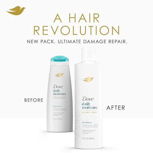 Dove Nutritive Solutions Moisturizing Shampoo for Dry Hair Daily Moisture with Pro-Moisture Complex for Manageable and Smooth Hair 12 oz,(Pack of 8)