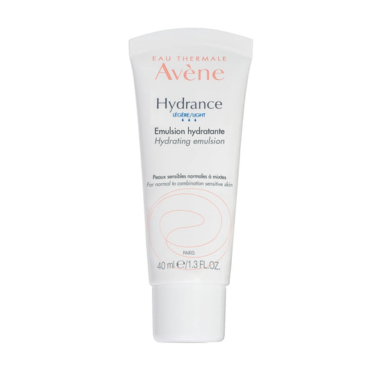 Avène Hydrance LIGHT Hydrating Emulsion, Daily Face Moisturizer Cream, Non-Comedogenic, 1.3 Oz