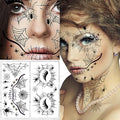 Halloween Spider Temporary Face Tattoo (Pack of 2)