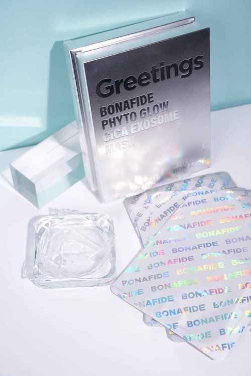 153US Phyto Glow Cica Exosome Mask (25g*5sheet) - 100% Natural Hydrogel Sheet Face Mask, Centella Asiatica Exosome with Niacinamide 3%, Ice Mask, Vegan, Moisture & Soothing, Korean mask