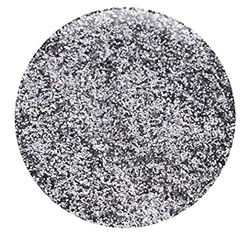 GLITTIES - Silver - Loose Fine Glitter Powder (.008") - Great for Nail Art, Nail Polish, Gel, Gel Polish or Acrylic Nail Powder - Solvent Resistant - (30 Gram Jar)