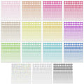 Tidponra 4170 Self Adhesive Rhinestone Gems - 6 Sizes, 15 Colors