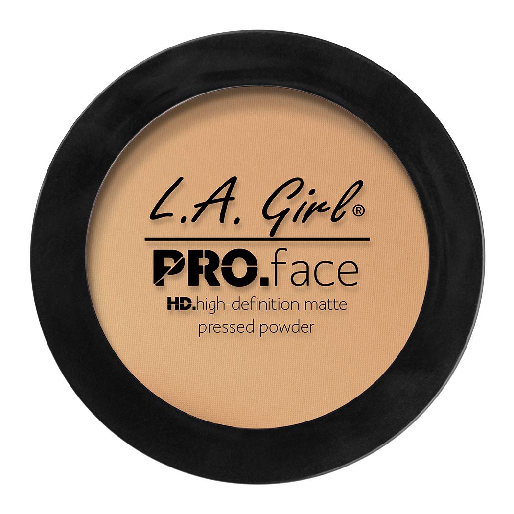 L.A. Girl Pro Face HD Matte Pressed Powder, Soft Honey, 0.25 Ounce (Pack of 3) (GPP608)