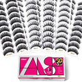 Eliace 3D Faux Mink False Eyelashes - 50 Pairs Wispy Cat Eye