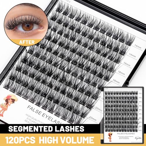 D Curl Cluster Eyelash Extensions 14mm - 120pcs