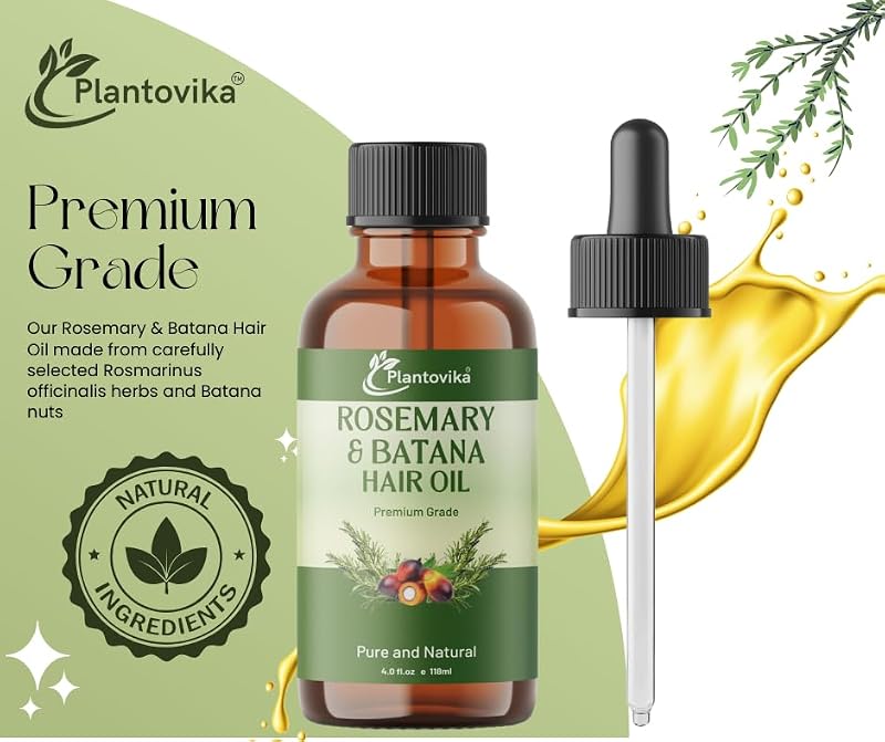 Rosemary & Batana Hair Growth Oil 4oz – Natural Treatment