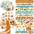 72-Piece Cookie Party Favors Set - 48 Tattoos & 24 Slap Bracelets