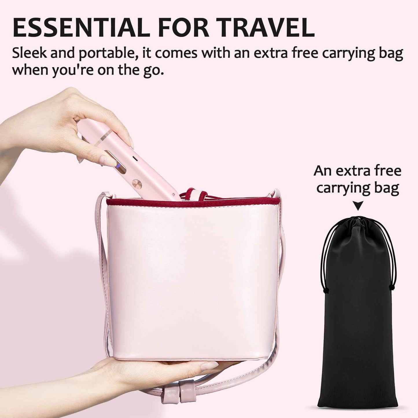 Bikini Trimmer for Women, 2 in 1 Dermave Bikini Shaver with LED Display, Electric Razors for Women, IPX7 Waterproof Wet Dry Use Body Hair Trimmer for Ladies Pubic, Legs, Face, Underarms (Pink)