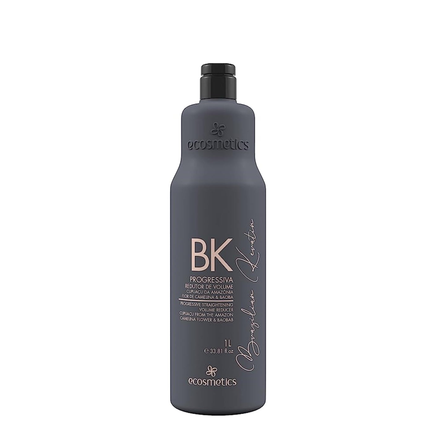 Kit Brazilian Keratin Treatment Ecosmetics BK | Progressive Brush | Straightening & Smoothing System | Volume Reducer. 1000ml/500ml/250ml/250ml