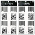 Waterproof QR Code Temporary Tattoos - 2 Sheets