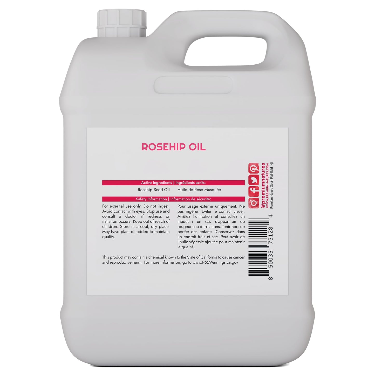 Rosehip Oil for Skin Face Body Hair Nails 16oz Cold Pressed Unrefined Rose Hip Seed Oils Moisturizing Facial Oils Bulk Aceite Rosa Mosqueta Puro 100 Organico Rose Oil For Face Oil For Dry Skin