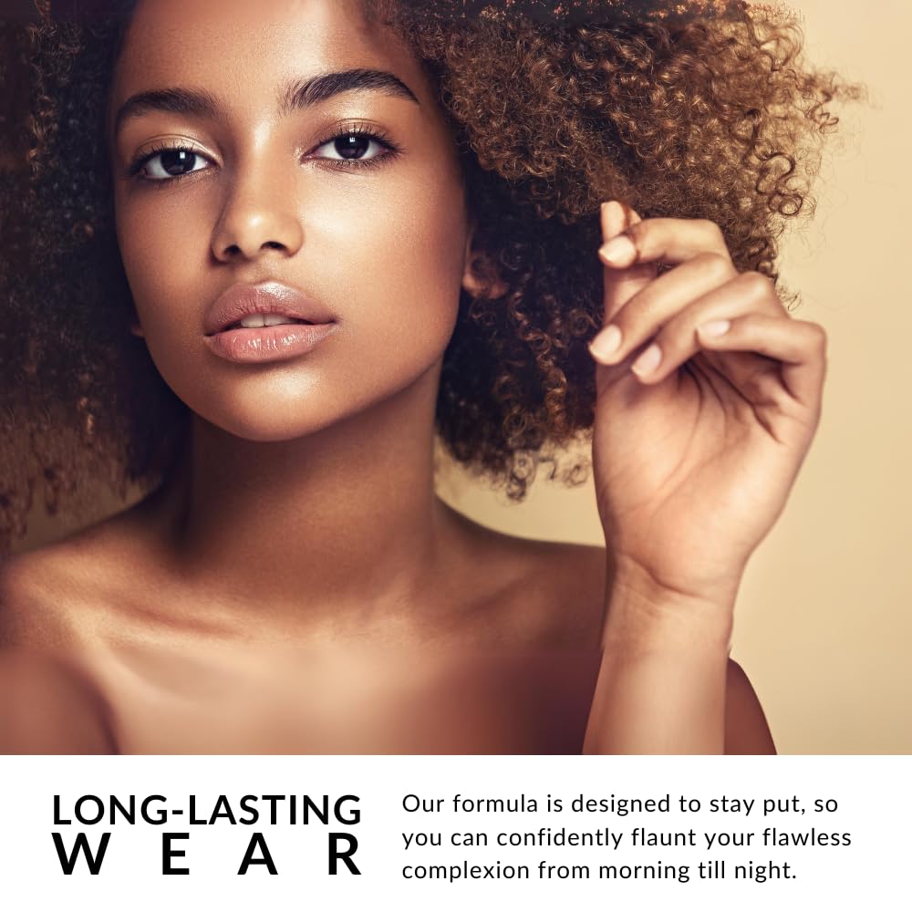 Luxury Oil Blotting Pressed Powder by Flori Roberts, Long Lasting Oil and Shine Control, Flawless Complexion for Women of Color or Deeper Skin Tones